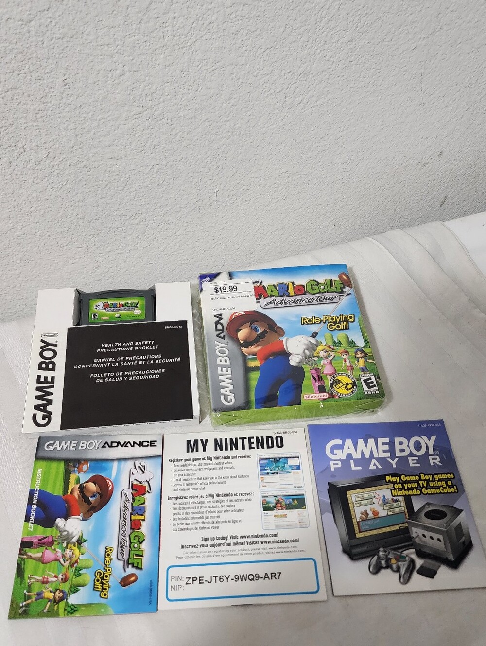 Mario Golf Advance Tour Game - White Case